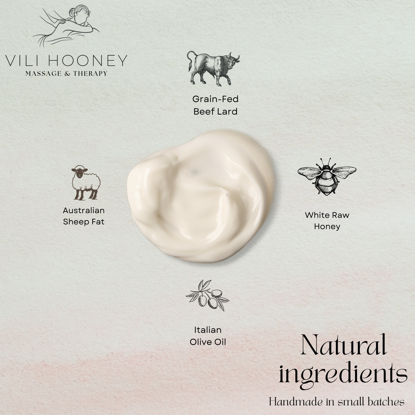 Handmade Natural Sheep and Beef Fat Honey Moisturizing Cream