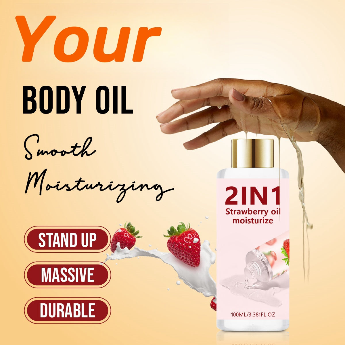 Strawberry Lady's Massage Lubricating Oil