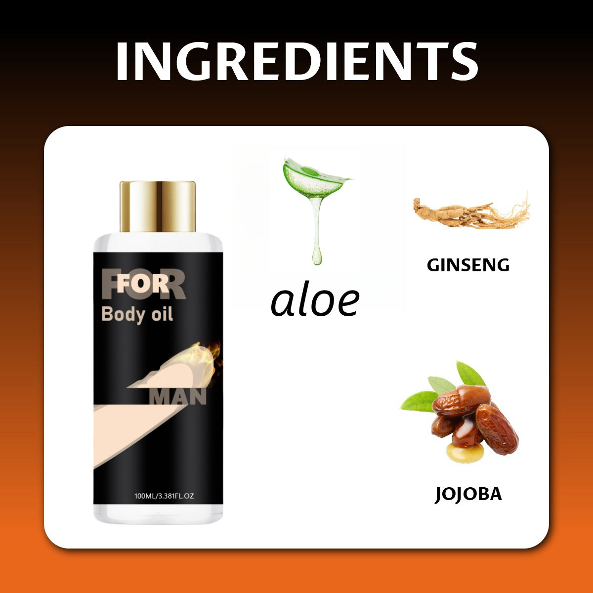 Men‘s Massage oil GinSeng