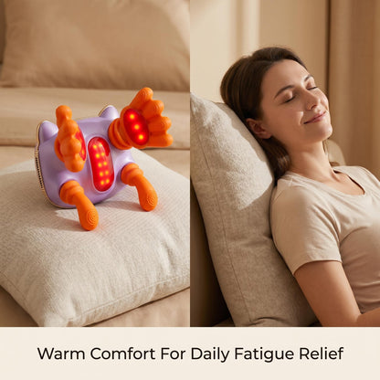 LUMA Red Light Neck & Shoulder Massager — Heated Cordless Relief Device