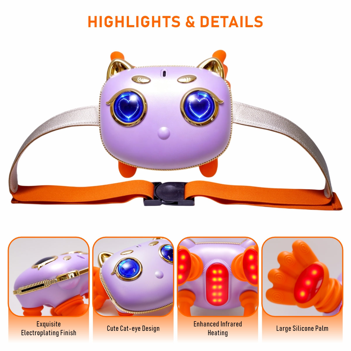 LUMA Red Light Neck & Shoulder Massager — Heated Cordless Relief Device