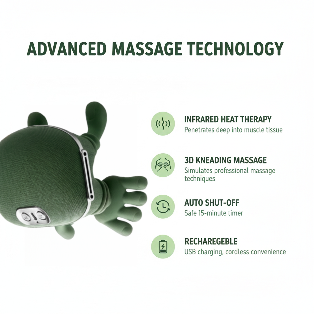 Master Hand Shoulder and Neck Light Therapy Lamp Massager