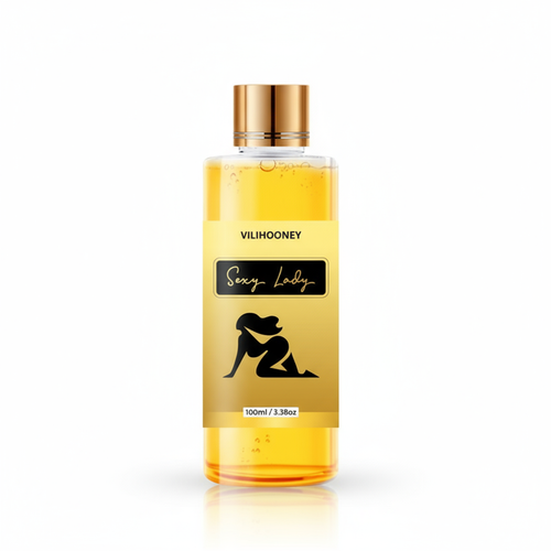 Women's Warming Glow Body Massage Oil by Vili Hooney, soothing botanical blend