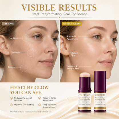 Bakuchiol and collagen face balm for smooth, plump-looking skin by Vili Hooney