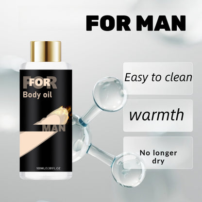 Men's Ginseng Body Massage Oil - Relaxing Botanical Blend