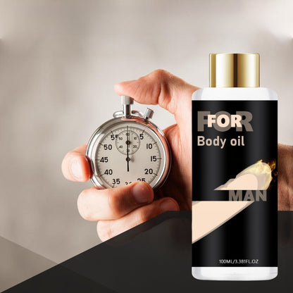 Men's Ginseng Body Massage Oil - Relaxing Botanical Blend