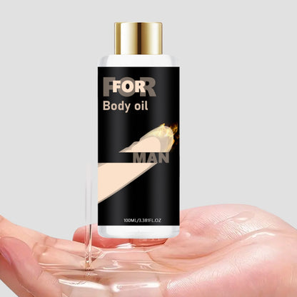 Men's Ginseng Body Massage Oil - Relaxing Botanical Blend