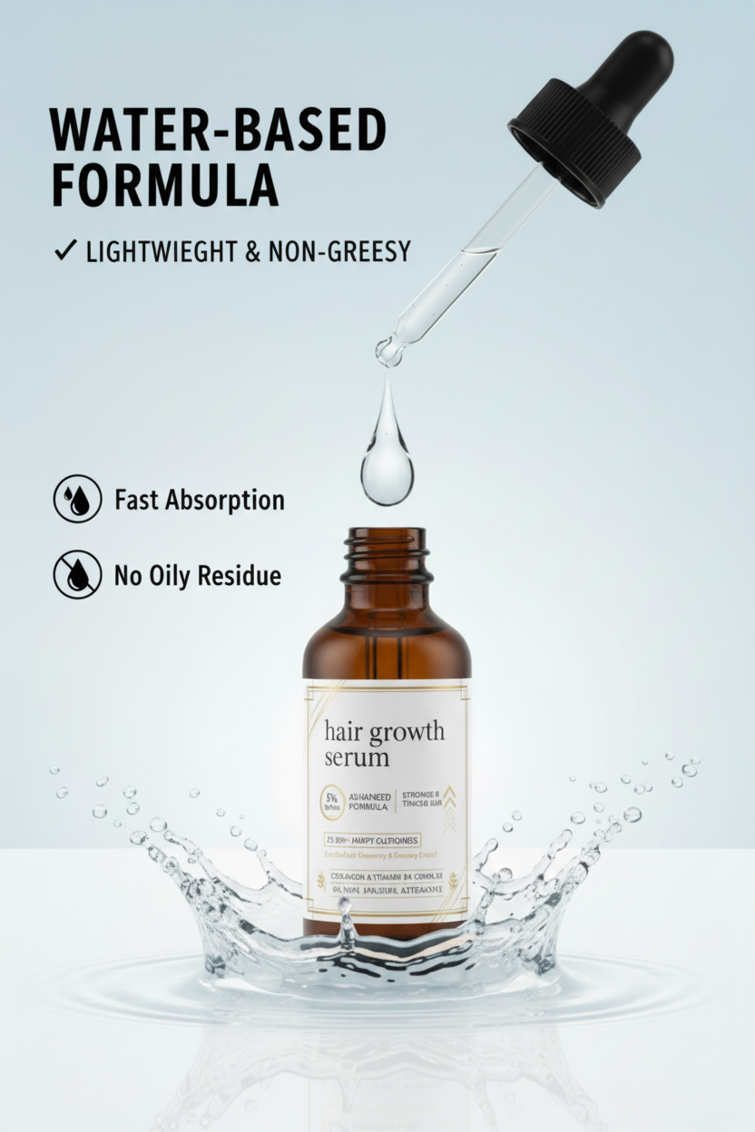 Hair Growth Serum - Water-Based Formula