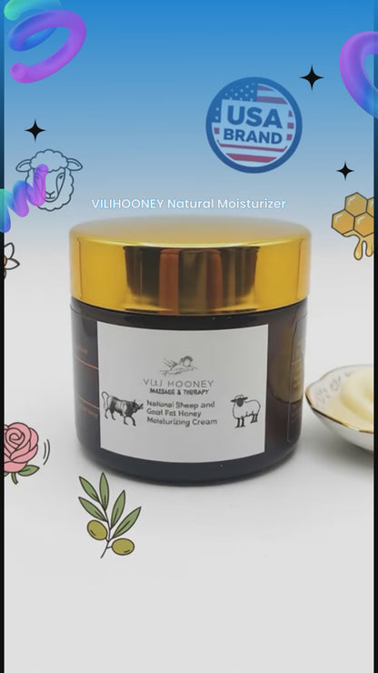 Handmade Natural Sheep and Beef Fat Honey Olive and Rose oil Moisturizing Cream