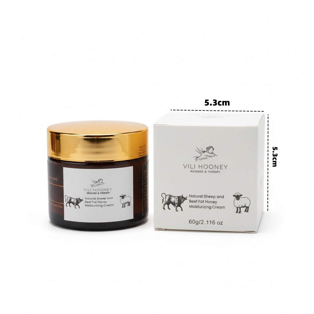 Handmade Natural Sheep and Beef Fat Honey Olive and Rose oil Moisturizing Cream