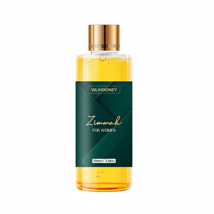 Women's Zimmah Body Massage Oil by Vili Hooney, relaxing warming blend
